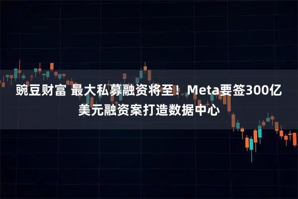 豌豆财富 最大私募融资将至！Meta要签300亿美元融资案打造数据中心